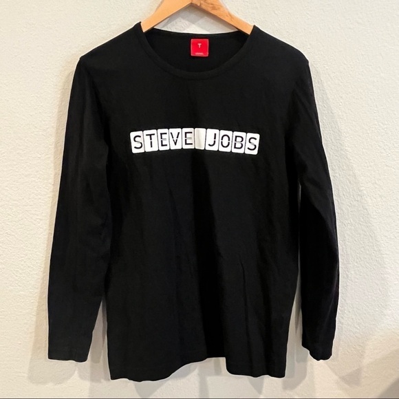 T Vancl size large Steve Jobs memorial long sleeve shirt - Picture 1 of 6